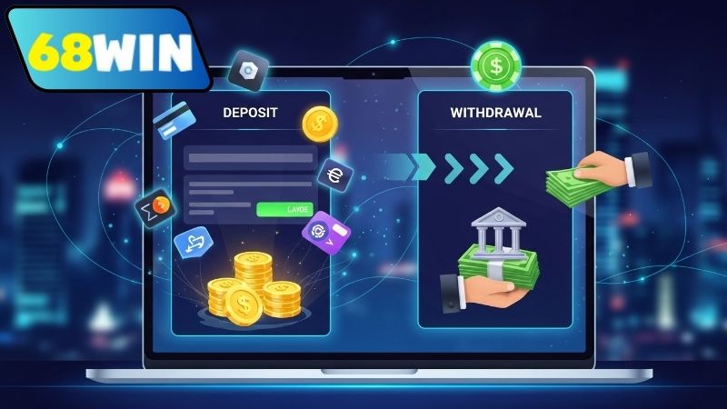 68WIN – Nhà cái uy tín hàng đầu với những ưu điểm vượt trội 8 Hướng dẫn nạp rút tiền an toàn